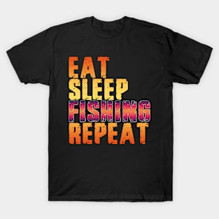 Eat Sleep Fishing Repeat T-Shirt